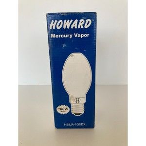 H38JA-100/DX Howard 100 Watt Mogul Base Mercury Vapor Lamp